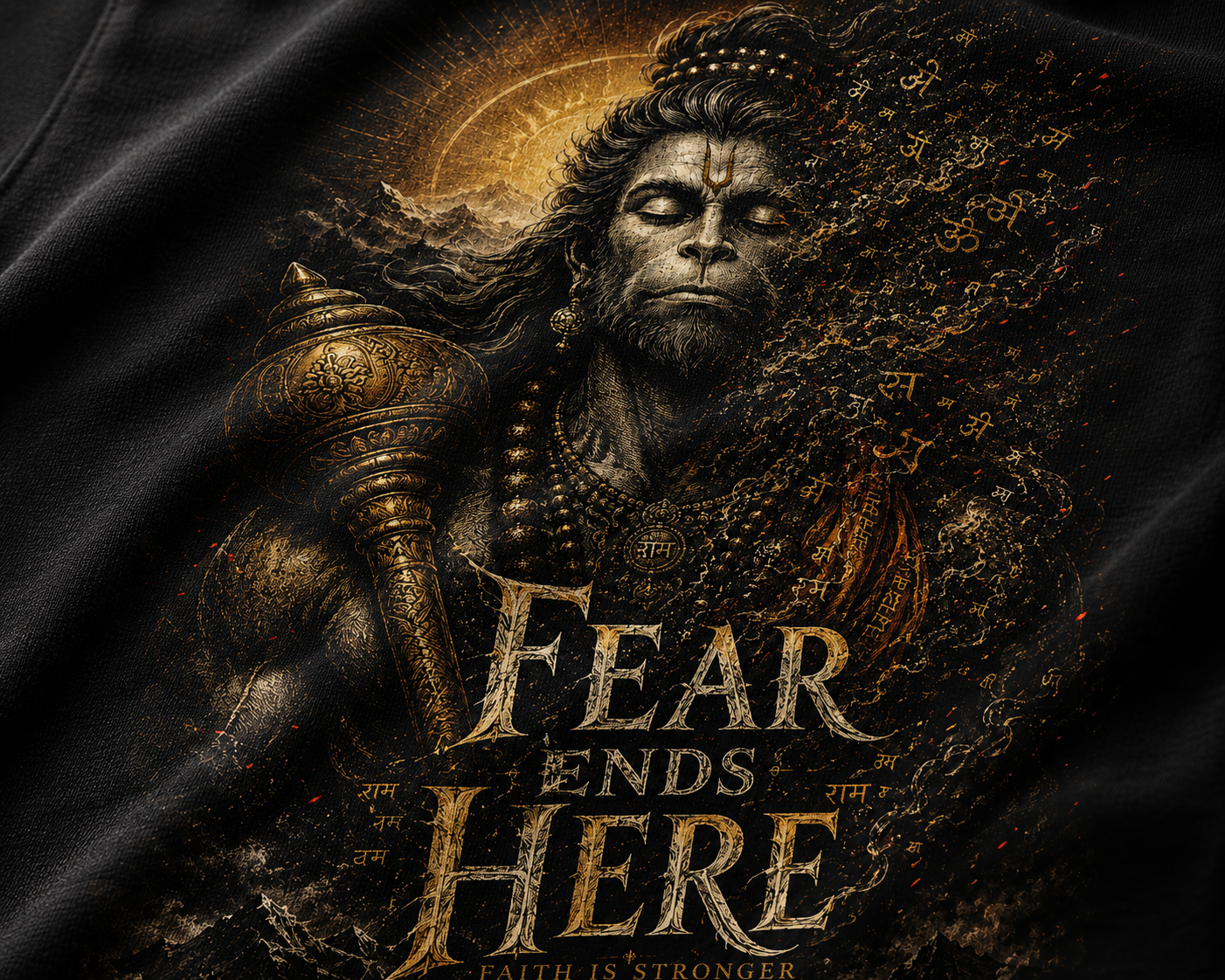 Fear Ends Here Oversized Tee