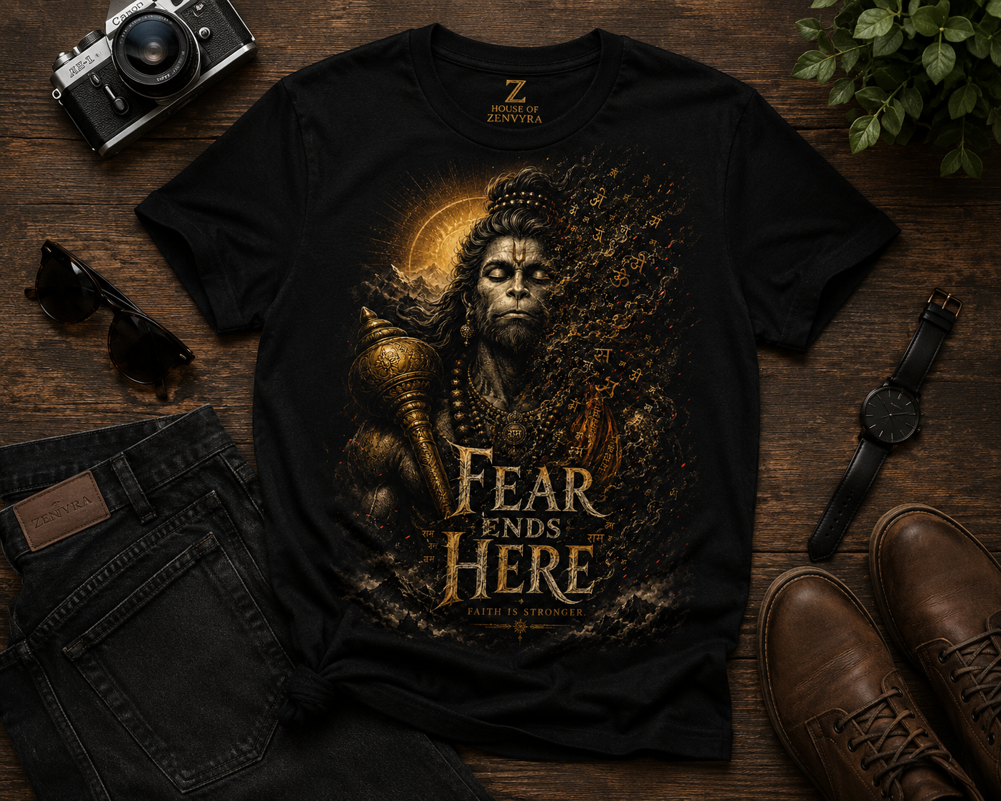 Fear Ends Here Oversized Tee