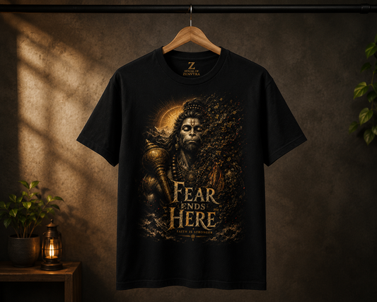 Fear Ends Here Oversized Tee