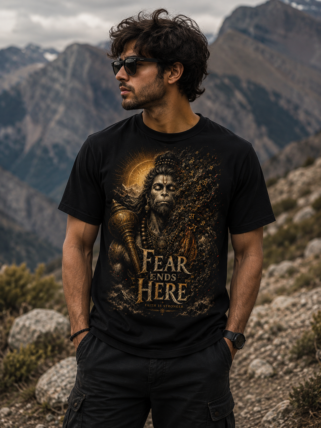 Fear Ends Here Oversized Tee